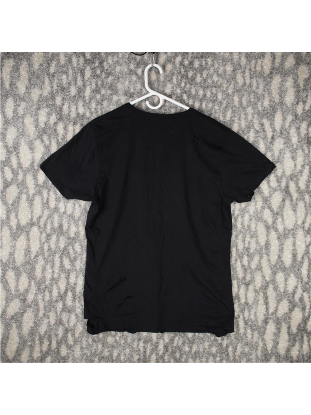 OTHER UK Rock Thrasher T-shirt Womens Sz Large Black Punk Rock Distressed Metal - Picture 3 of 14
